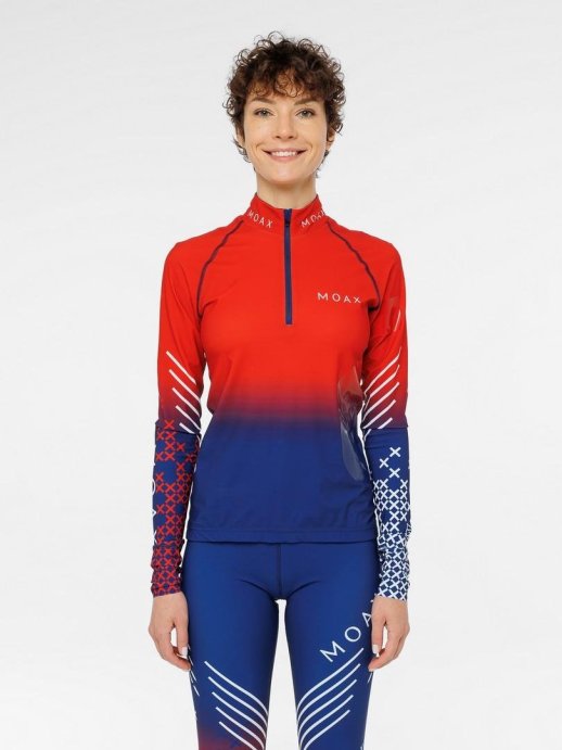Гоночный костюм MOAX Sirius Biathlon жен. MX214310B/75120 синий/красный/белый в Мурманске