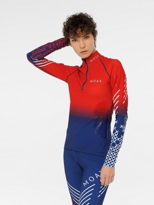 Гоночный костюм MOAX Sirius Biathlon жен. MX214310B/75120 синий/красный/белый в Мурманске
