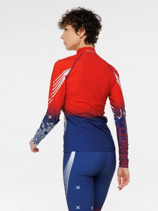 Гоночный костюм MOAX Sirius Biathlon жен. MX214310B/75120 синий/красный/белый в Мурманске