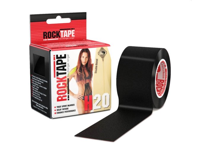 тейп-лента RockTape H2O, 5см х 5м, черный  RCT100-BKH2O-O S в Твери