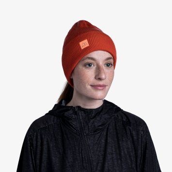 Шапка Buff Crossknit Hat Solid Fire 126483.220.10.00