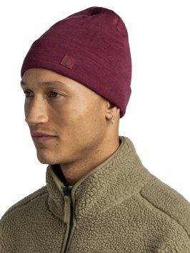 Шапка Buff Merino Heavyweight Hat Solid Tibetan Red 111170.422.10.00