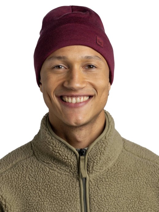 Шапка Buff Merino Heavyweight Hat Solid Tibetan Red 111170.422.10.00