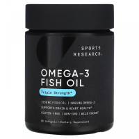 Омега 3 1250 мг Sports Research Omega 3 60 softgels