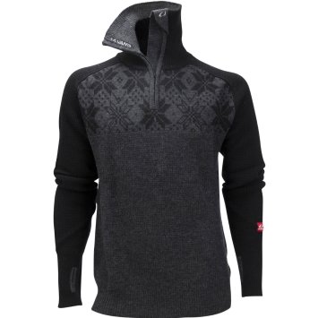 Свитер ULVANG Rav Kiby 77311/10048 черный/сер.меланж