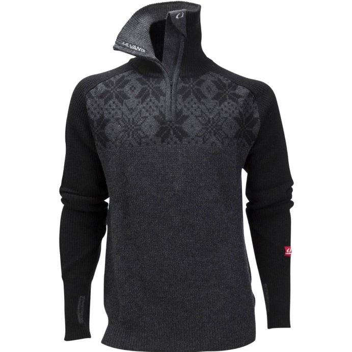 Свитер ULVANG Rav Kiby 77311/10048 черный/сер.меланж в Твери