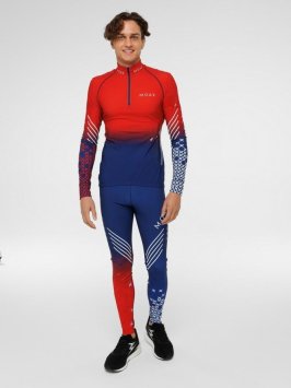 Гоночный костюм MOAX Sirius Biathlon муж. MX214311B/75120 синий/красный/белый
