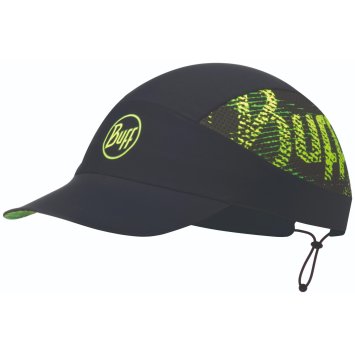 Кепка BUFF 113706.999.10 Pack Run Cap Patterned R-Flash Logo Black