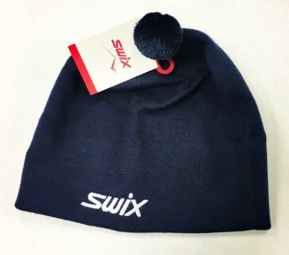 Шапка SWIX Tradition с флагом 46704-751RU темно-синий 58 в Твери