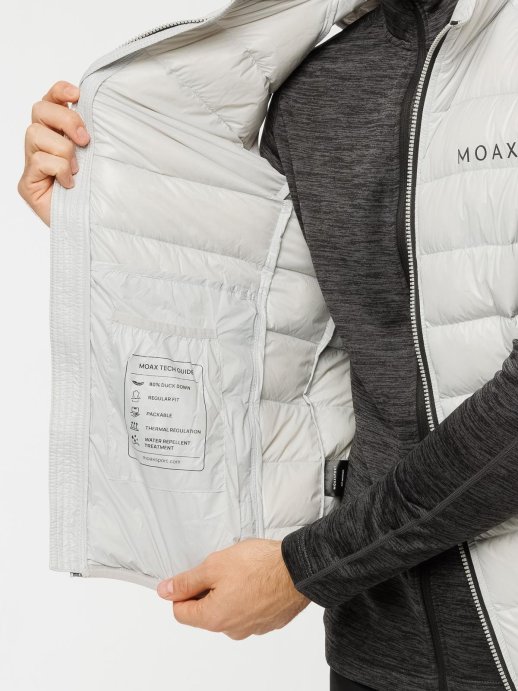 Жилет пуховый MOAX Igora light PACK муж. MX415411/30360 светло-серый