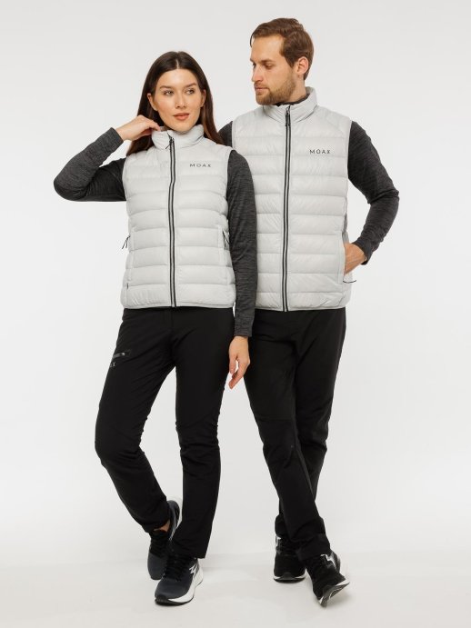 Жилет пуховый MOAX Igora light PACK муж. MX415411/30360 светло-серый