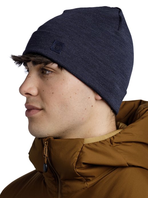 Шапка Buff Merino Heavyweight Hat Solid Indigo 111170.785.10.00
