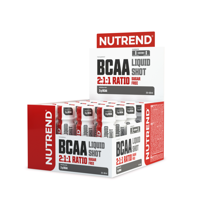 БЦАА Ликвид Шот 20шт. х 60мл/BCAA Liquid Shot 20pcs. х 60ml Nutrend (Без вкуса)