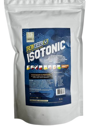 Изотоник с кофеином ISOTONIC caffeine IRONDEER 600гр. (КОЛА)