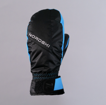 Варежки Nordski Arctic Black/Blue Membrane NSV230170