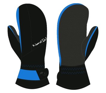 Варежки Nordski Arctic Black/Blue Membrane NSV230170