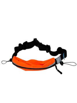 Поясная сумка FOXO3 марафон (держатели для номера и 4 гелей) оранжевая
