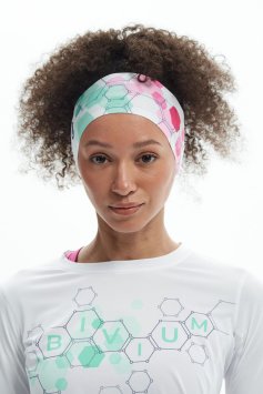 Повязка Bivium белый_фуксия