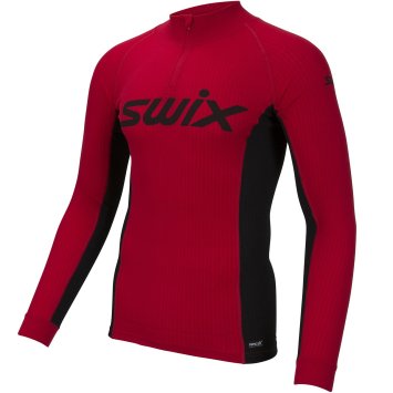 Термофутболка SWIX RaceX с воротн. муж. 40821/99990 красный Swix