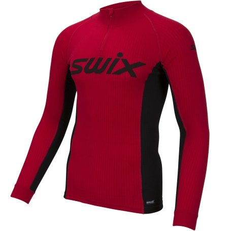 Термофутболка SWIX RaceX с воротн. муж. 40821/99990 красный Swix