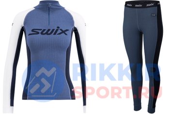 КОМПЛЕКТ SWIX RaceX с воротн. жен. 40826/41806 серо-голубой