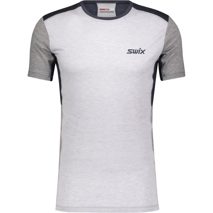 Футболка SWIX Motion Tech Wool муж. серый/синий 40991/75107 в Твери