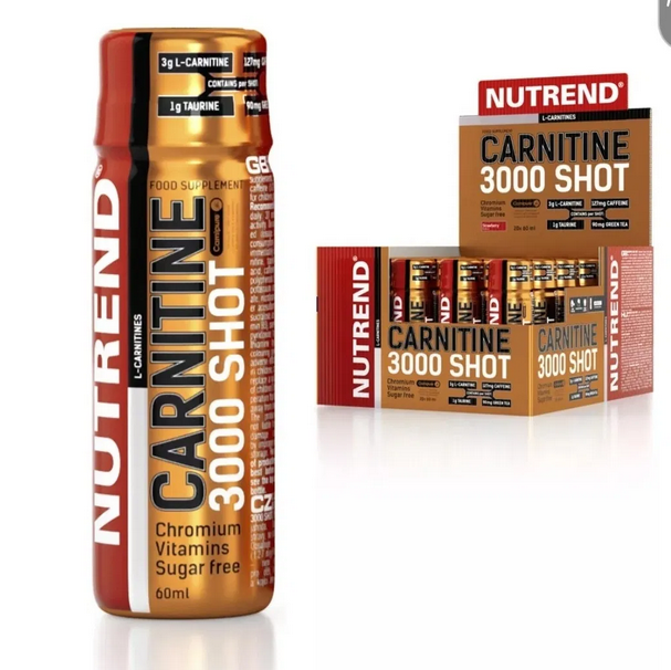 Карнитин 3000 Шот 20шт. х 60мл/Carnitine 3000 Shot 20pcs. х 60ml Nutrend