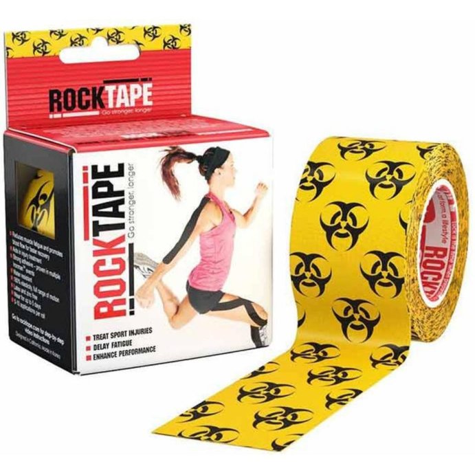 тейп-лента RockTape Кинезиотейп Design, 5см х 5м, биоугроза RCT100-BIO-OS в Твери