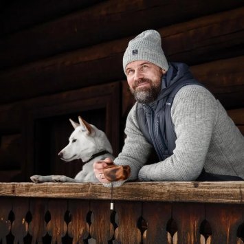 Вязаная шапка Ulvang Vegard серая 49561/01501 56