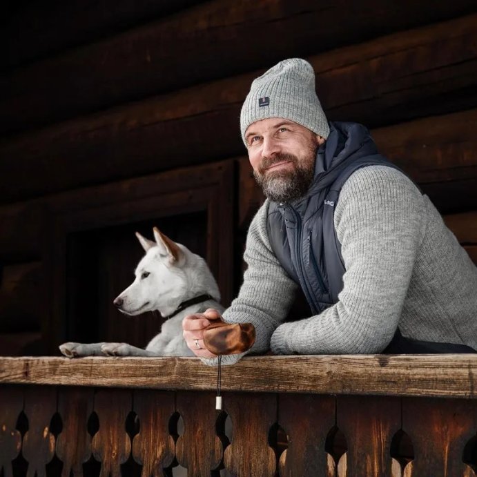 Вязаная шапка Ulvang Vegard серая 49561/01501 56