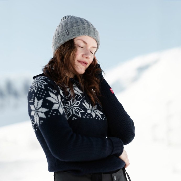 Свитер ULVANG Rav Kiby жен. 77316/75016 синий/сер.меланж в Твери