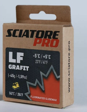 Парафин SCIATORE Pro LF GRAFIT (черный) +5/-5 45 гр