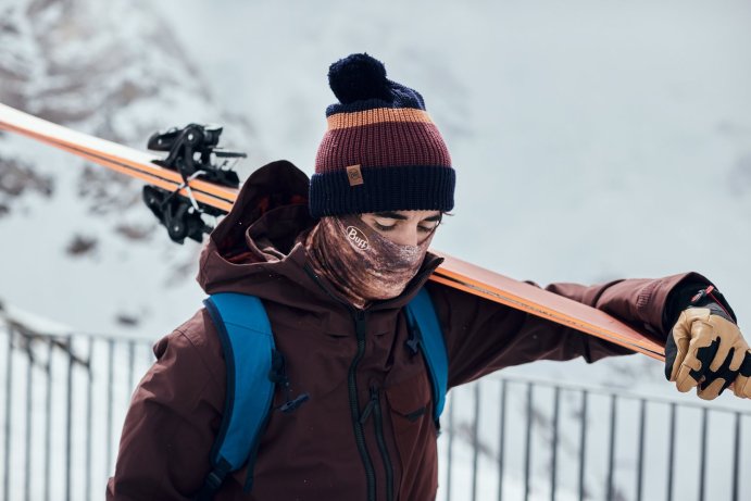 Шапка Buff Knitted Hat Elon Night Blue 126464.779.10.00