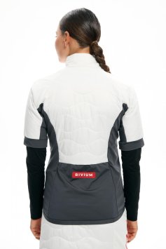 Жилет утепленный Bivium Рэйс жен. белый_графитовый