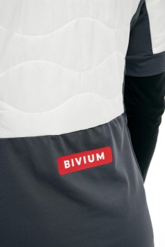 Жилет утепленный Bivium Рэйс жен. белый_графитовый