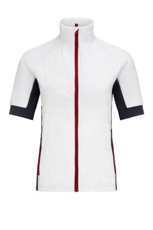 Жилет утепленный Bivium Рэйс жен. белый_графитовый