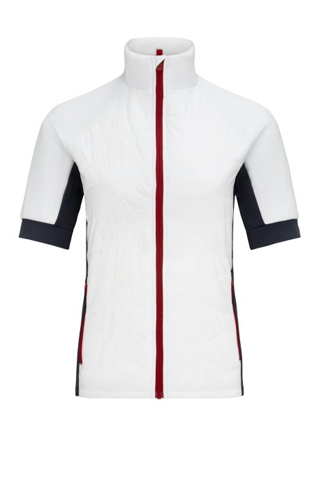 Жилет утепленный Bivium Рэйс жен. белый_графитовый