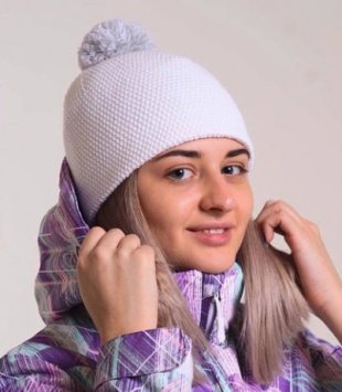 Шапка Nordski Knit white NSV471001