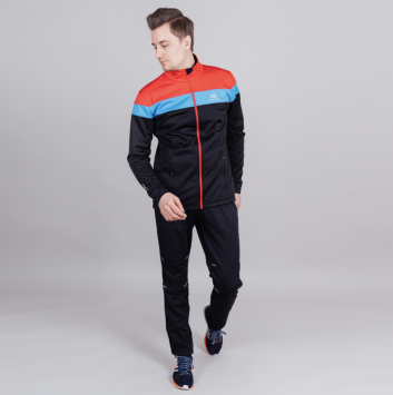 Костюм разминочный Nordski Drive Black/Red NSM805910/NSM305100