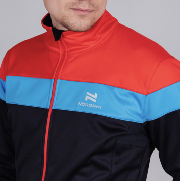 Костюм разминочный Nordski Drive Black/Red NSM805910/NSM305100