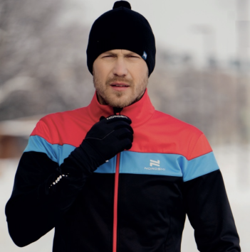 Костюм разминочный Nordski Drive Black/Red NSM805910/NSM305100