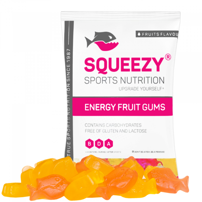 Конфеты углеводные Squeezy Energy Fruit Gum 100 гр.
