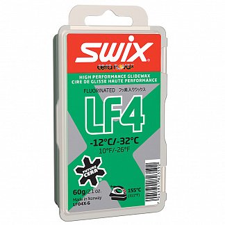 ПАРАФИН  SWIX LF4X Green -12C/-32C 60 гр
