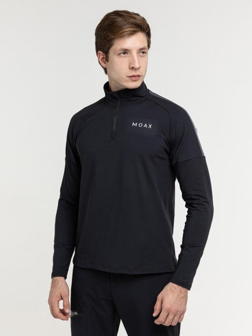 Термокофта MOAX Uhta с молн. муж. MX214211/10000 черный