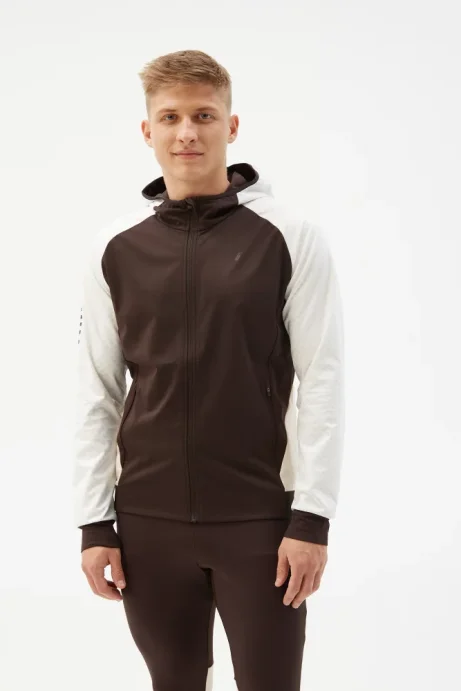 Костюм разминочный Bivium &quot;СноуРан&quot; муж. молочный_кофейный