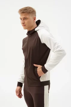 Костюм разминочный Bivium &quot;СноуРан&quot; муж. молочный_кофейный