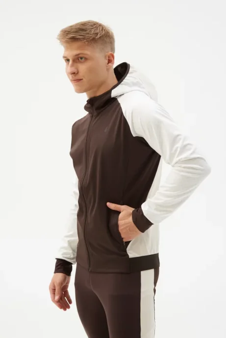 Костюм разминочный Bivium &quot;СноуРан&quot; муж. молочный_кофейный