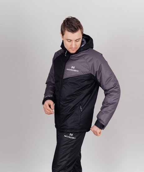 Утепленная куртка NORDSKI Premium-Sport Grey/Black NSM746201 в Твери