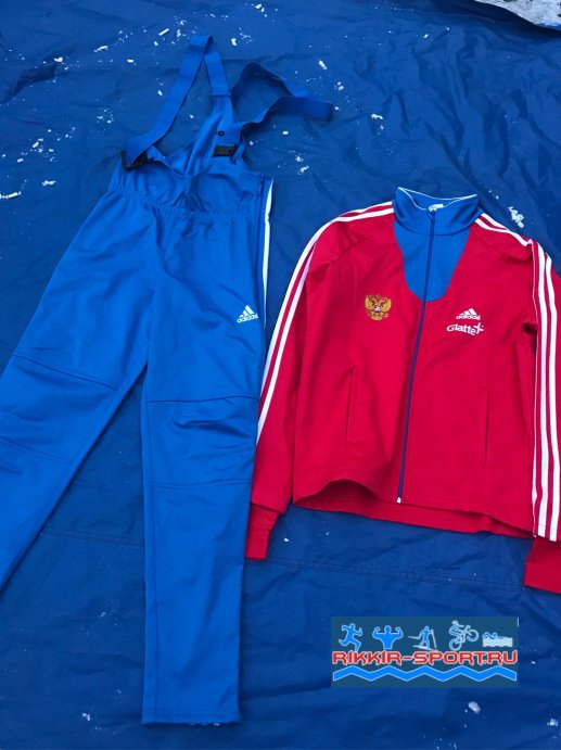 Костюм разминочный РОССИЯ красн. с гол. воротом