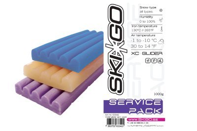 Парафин SKIGO XC сервисный синий, 1000 гр